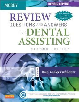 Review Questions and Answers for Dental Assisting - Revised Reprint 2nd 9780323444910 Front Cover