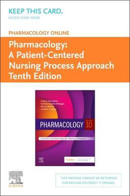 Pharmacology Online for Pharmacology Access Card: A Patient-centered Nursing Process Approach  9780323674041 Front Cover