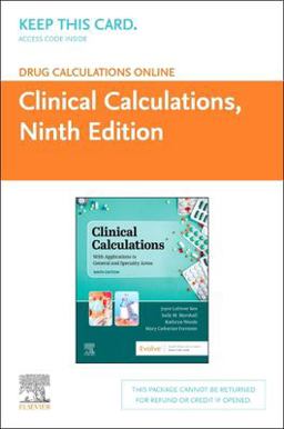 Drug Calculations Online for Kee/Marshall: Clinical Calculations (Access Card) Drug Calculations Online for Kee/Marshall: Clinical Calculations (Access Card)