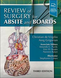 Review of Surgery for ABSITE and Boards 3rd 9780323870542 Front Cover