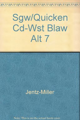 Study Guide with Quicken½ Business Law Partner½ 2. 0 CD-ROM for West's Business Law Alternate Edition