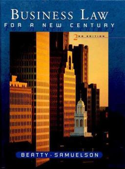Business Law for a New Century 2nd 2000 9780324003505 Front Cover