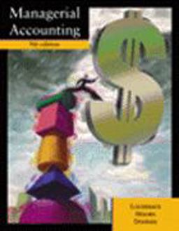 Managerial Accounting 9th 1999 9780324012088 Front Cover