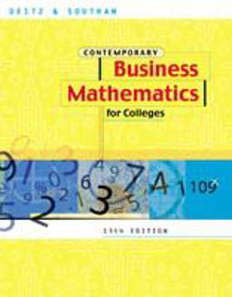 Contemporary Business Mathematics 13th 9780324042993 Front Cover
