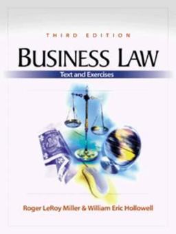 Business Law 3rd 2001 9780324061925 Front Cover