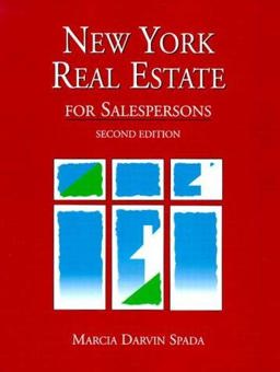 New York Real Estate for Salespersons 2nd 9780324140507 Front Cover