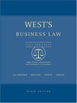 West's Business Law with Online Research Guide 9th 9780324152821 Front Cover