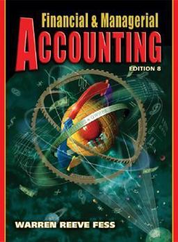 Financial and Managerial Accounting 8th 9780324188011 Front Cover