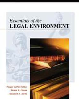 Essentials of the Legal Environment  9780324203653 Front Cover