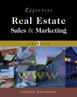 Effective Real Estate Sales and Marketing 3rd 9780324222890 Front Cover