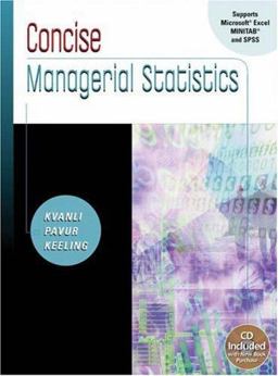 Concise Managerial Statistics  9780324223880 Front Cover