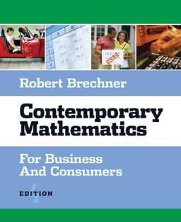 Contemporary Mathematics for Business and Consumers