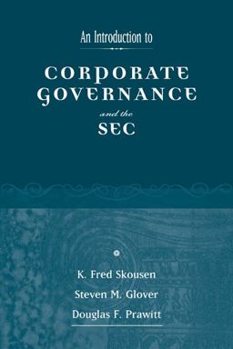 Introduction to the SEC and Corporate Governance  9780324226980 Front Cover