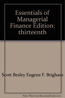 Essentials of Managerial Finance