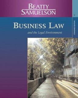 Business Law and the Legal Environment 4th 9780324303971 Front Cover