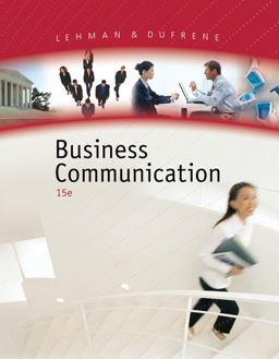 Business Communication 15th 9780324375534 Front Cover