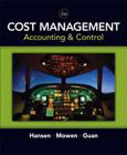 Cost Management Accounting and Control 6th 9780324559675 Front Cover