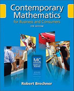 Contemporary Mathematics for Business and Consumers 5th 9780324568165 Front Cover