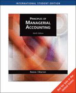 Adapted International Student Edition-Managerial Accountng