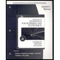 Solutions Manual-Essentials of Statistics F/Bus and Economics