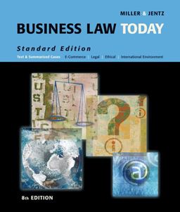 Business Law Today 8th 9780324654554 Front Cover