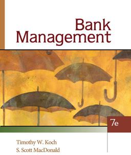 Bank Management 7th 9780324655780 Front Cover