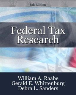 Federal Tax Research 8th 9780324659658 Front Cover