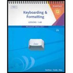 Keyboarding and Word Processing, Lessons 1-60 (Pk W/Text Data Cd)