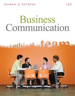 Business Communication 16th 9780324782172 Front Cover