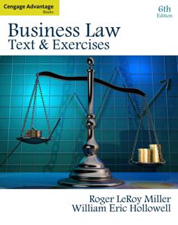 Business Law Text and Exercises 6th 9780324786163 Front Cover