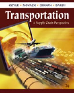 Transportation A Supply Chain Perspective 7th 9780324789195 Front Cover