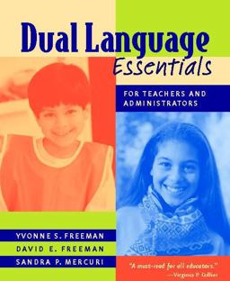 Dual Language Essentials for Teachers and Administrators  9780325006536 Front Cover