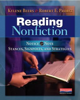 Reading Nonfiction Notice and Note Stances, Signposts, and Strategies  9780325050805 Front Cover