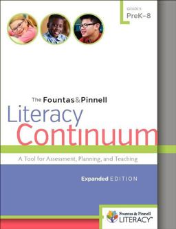 Fountas and Pinnell Literacy Continuum, Expanded Edition A Tool for Assessment, Planning, and Teaching, PreK-8 3rd 9780325060781 Front Cover