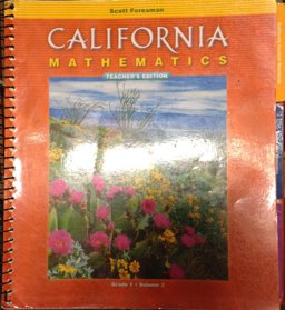 California Mathematics, Grade 1