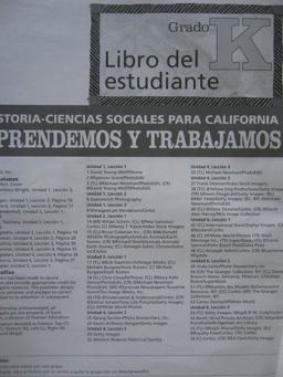 History Social Science 2006 Spanish Student Text Class Set Grade K