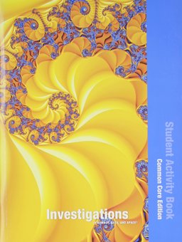 Investigations 2012 Common Core Student Activity Book Single Volume Ed Grade K