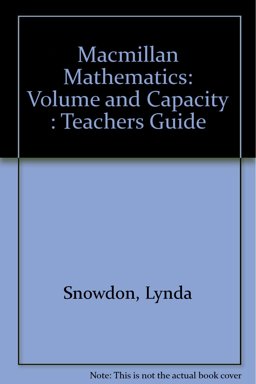 Macmillan Mathematics: Volume and Capacity : Teachers Guide