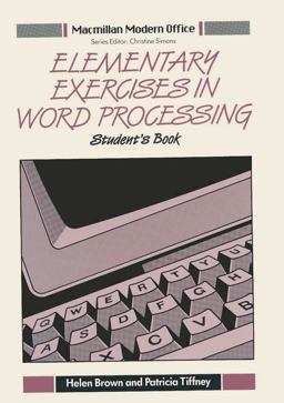 Elementary Exercises in Word Processing