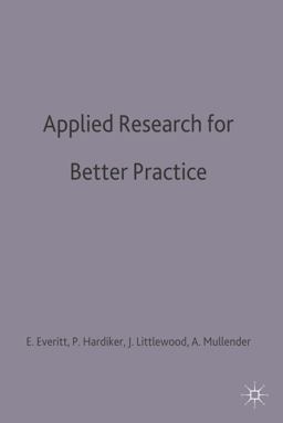 Applied Research for Better Practice Applied Research for Better Practice