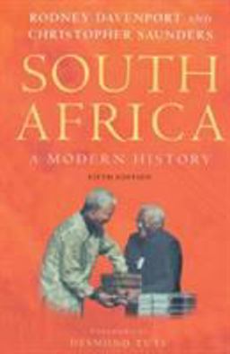 South Africa A Modern History 5th 9780333792230 Front Cover