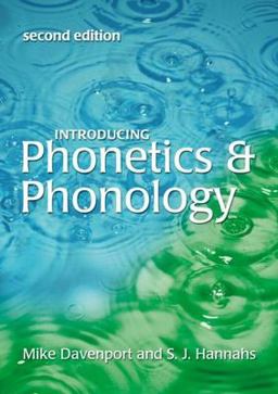 Introducing Phonetics and Phonology 2nd 9780340810453 Front Cover