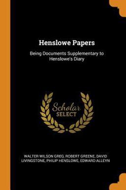 Henslowe Papers