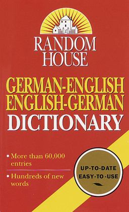 Random House German-English English-German Dictionary Second Edition 2nd 9780345414397 Front Cover