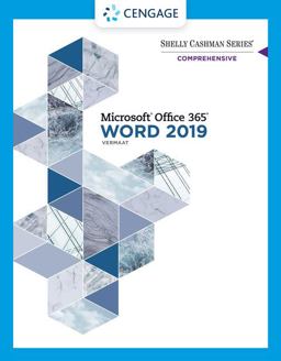 Shelly Cashman Series Microsoft Office 365 and Word 2019 Comprehensive  9780357026427 Front Cover