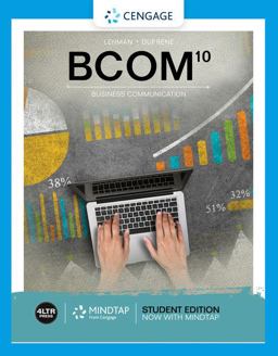 Bcom 10th 9780357026595 Front Cover