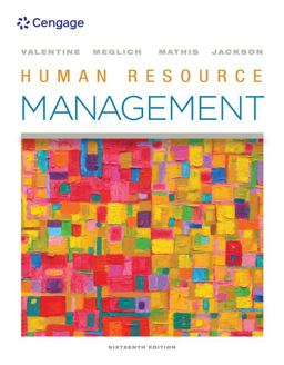 Human Resource Management 16th 9780357033852 Front Cover