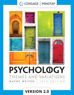 MindTapV2. 0 for Weiten's Psychology: Themes and Variations, 1 Term Printed Access Card