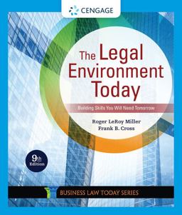 Legal Environment Today 9th 9780357038192 Front Cover