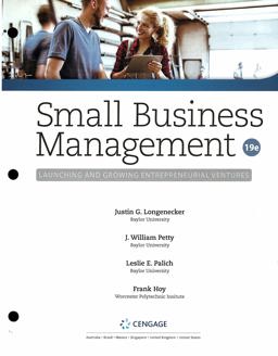 Small Business Management 19th 9780357039380 Front Cover